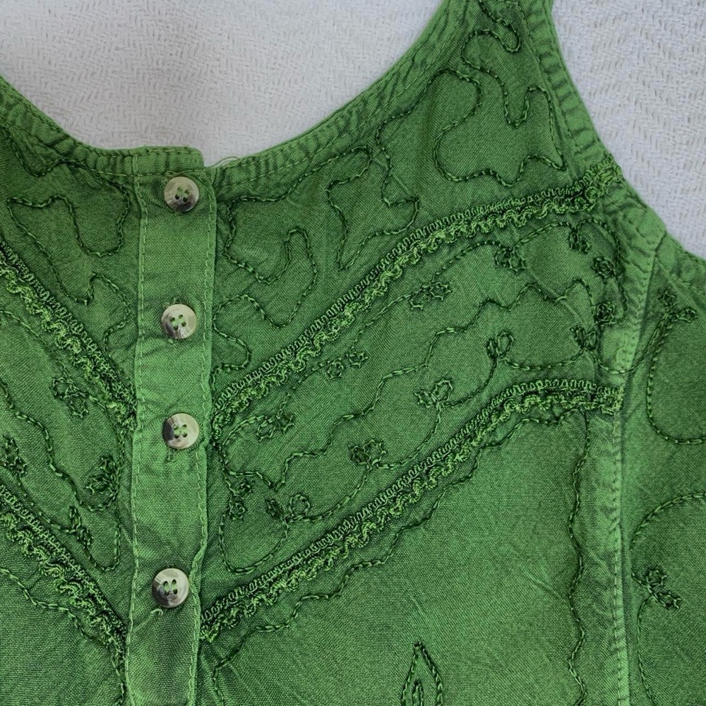 Vintage green fairy core dress